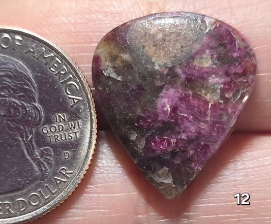 #12 Pink Tourmaline in Smoky Quartz