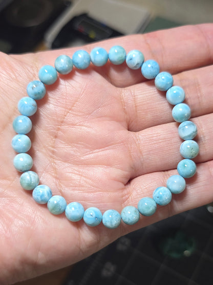 7mm Larimar - High Quality