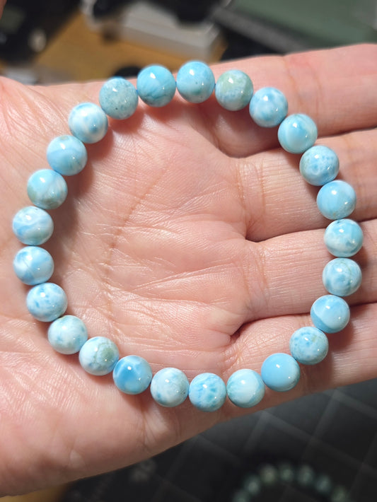 8mm Larimar - High Quality