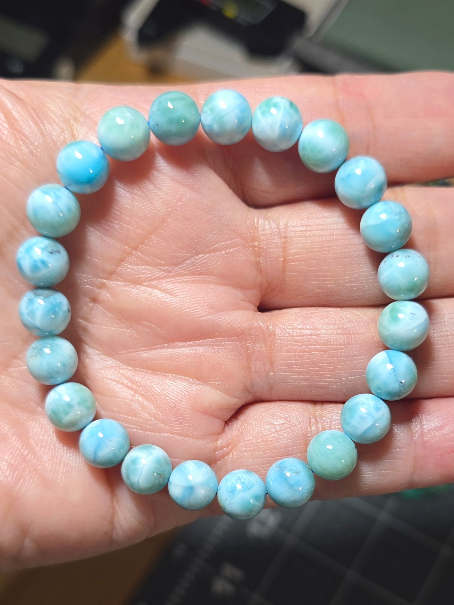 8.5mm Larimar - High Quality