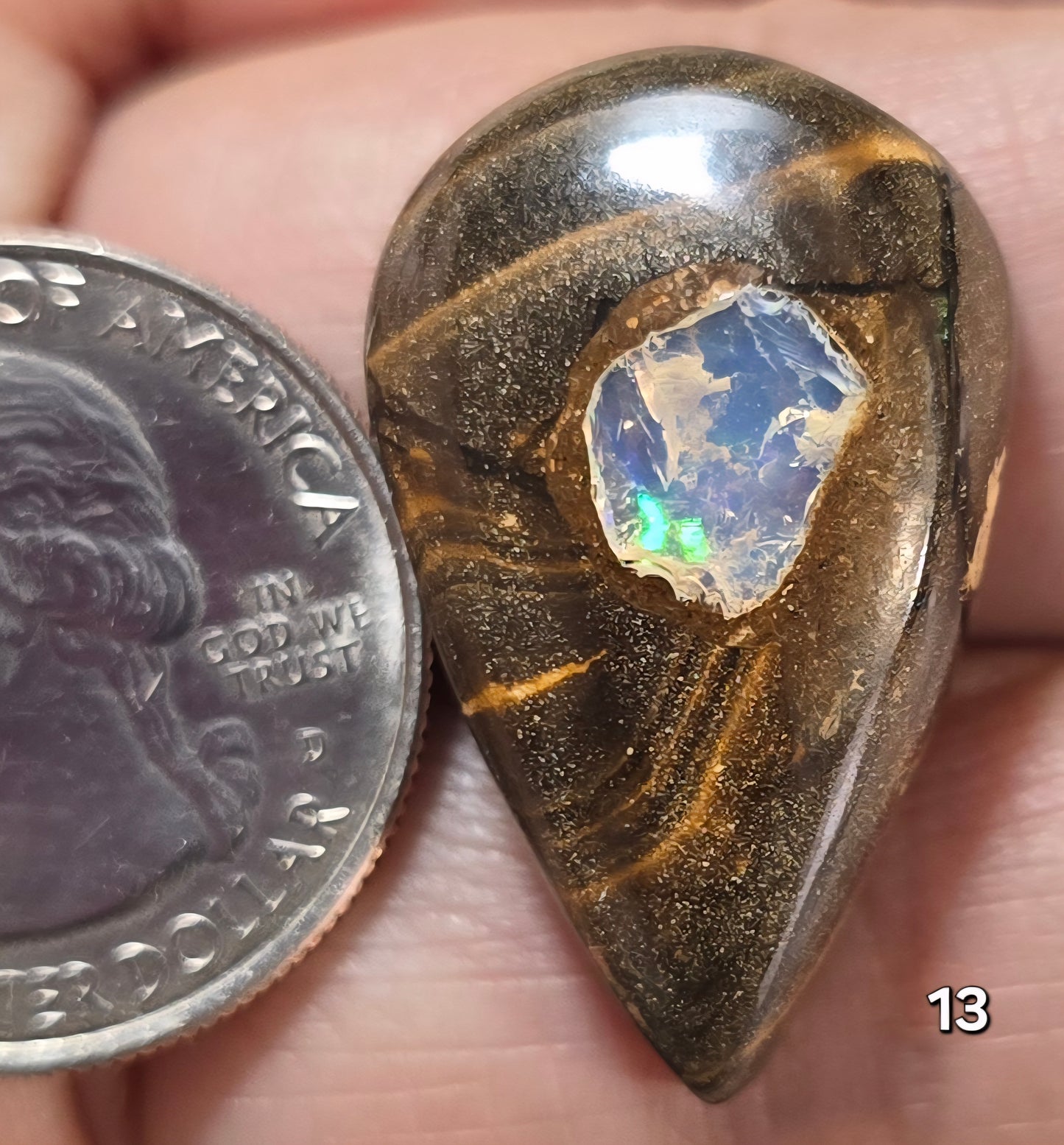 #13 Ethiopian Inlay Boulder Opal