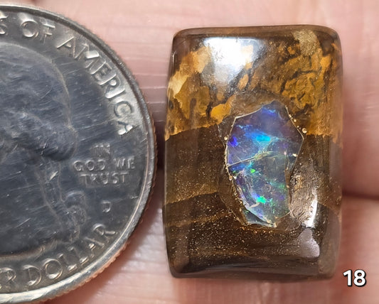 #18 Ethiopian Inlay Boulder Opal