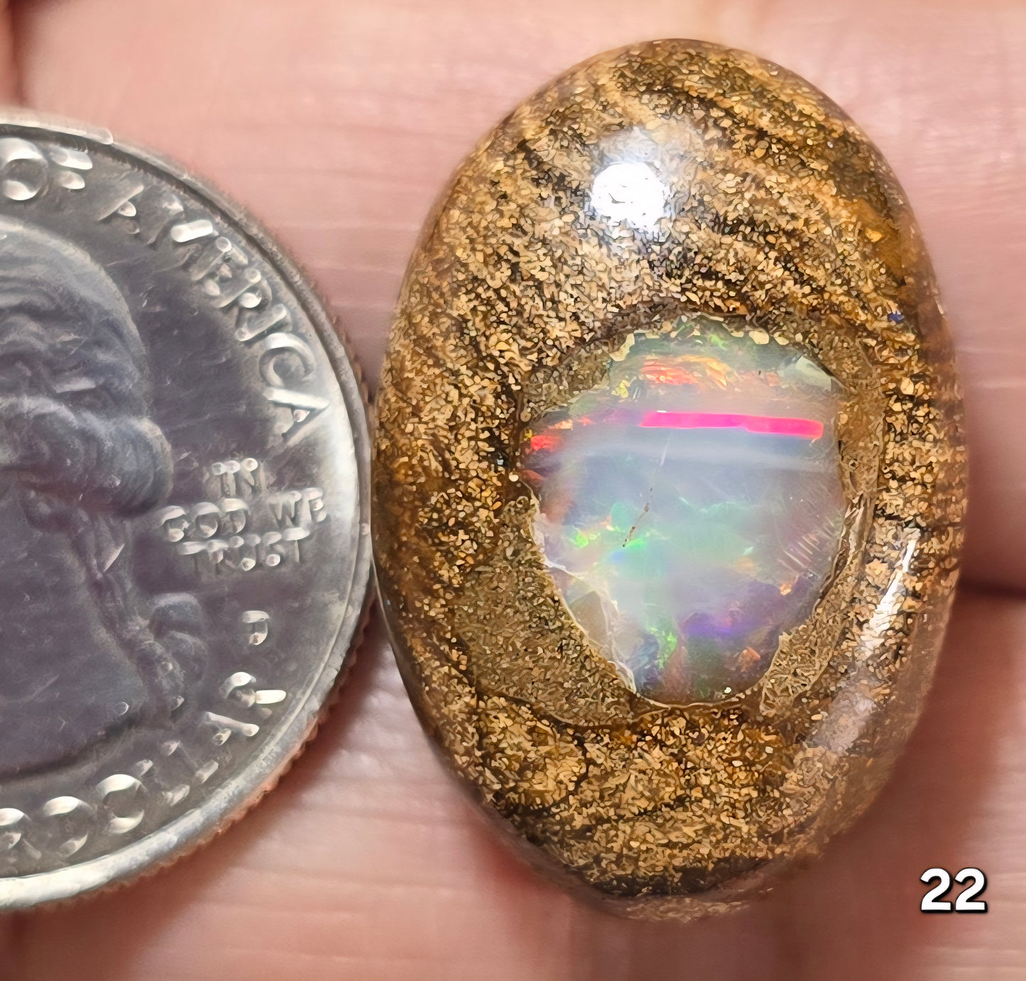 #22 Ethiopian Inlay Boulder Opal