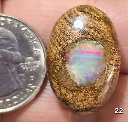 #22 Ethiopian Inlay Boulder Opal
