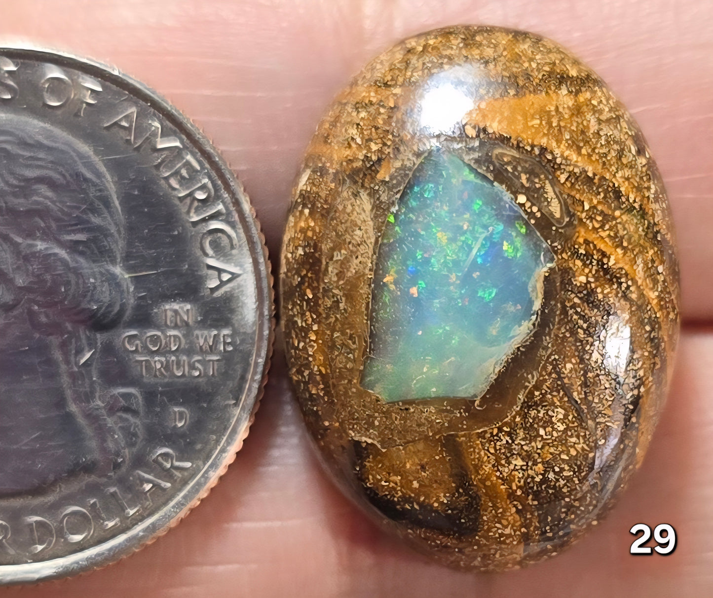 #29 Ethiopian Inlay Boulder Opal