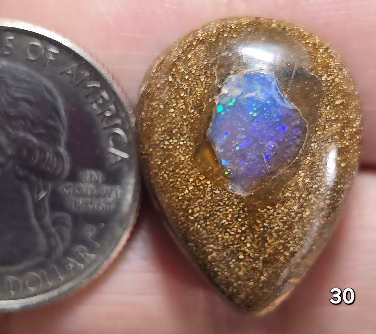 #30 Ethiopian Inlay Boulder Opal