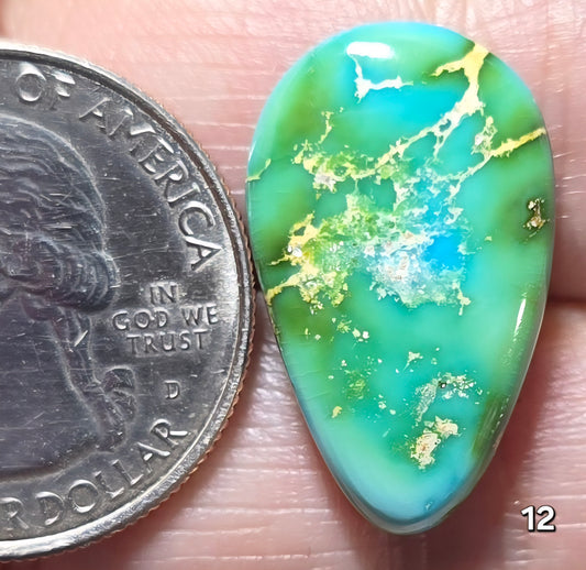 #12 Green Golden Hill Turquoise