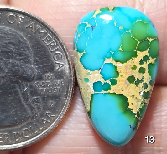 #13 Green Golden Hill Turquoise