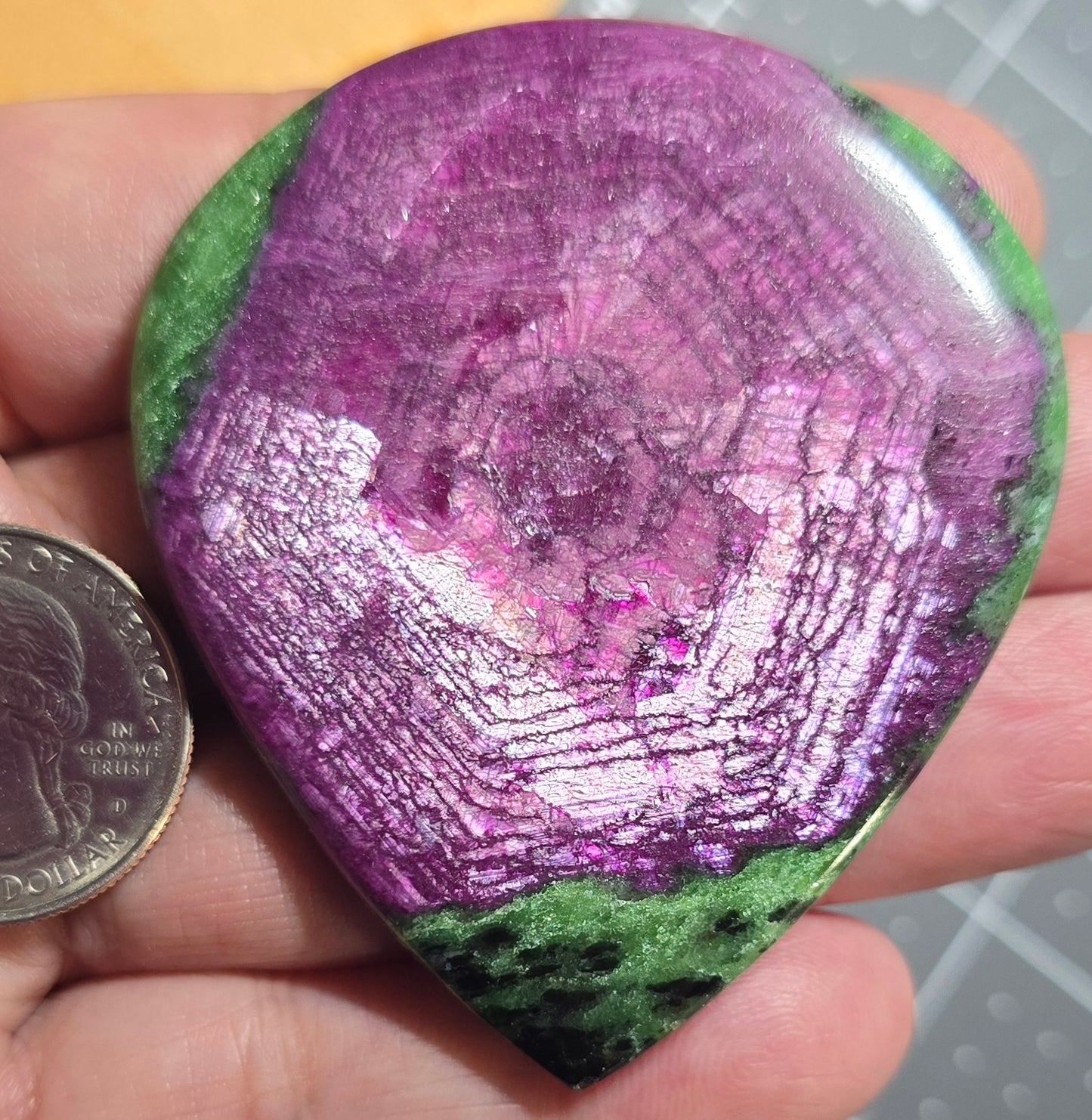 Ruby Zoisite – Super Flash Collector Statement Cabochon