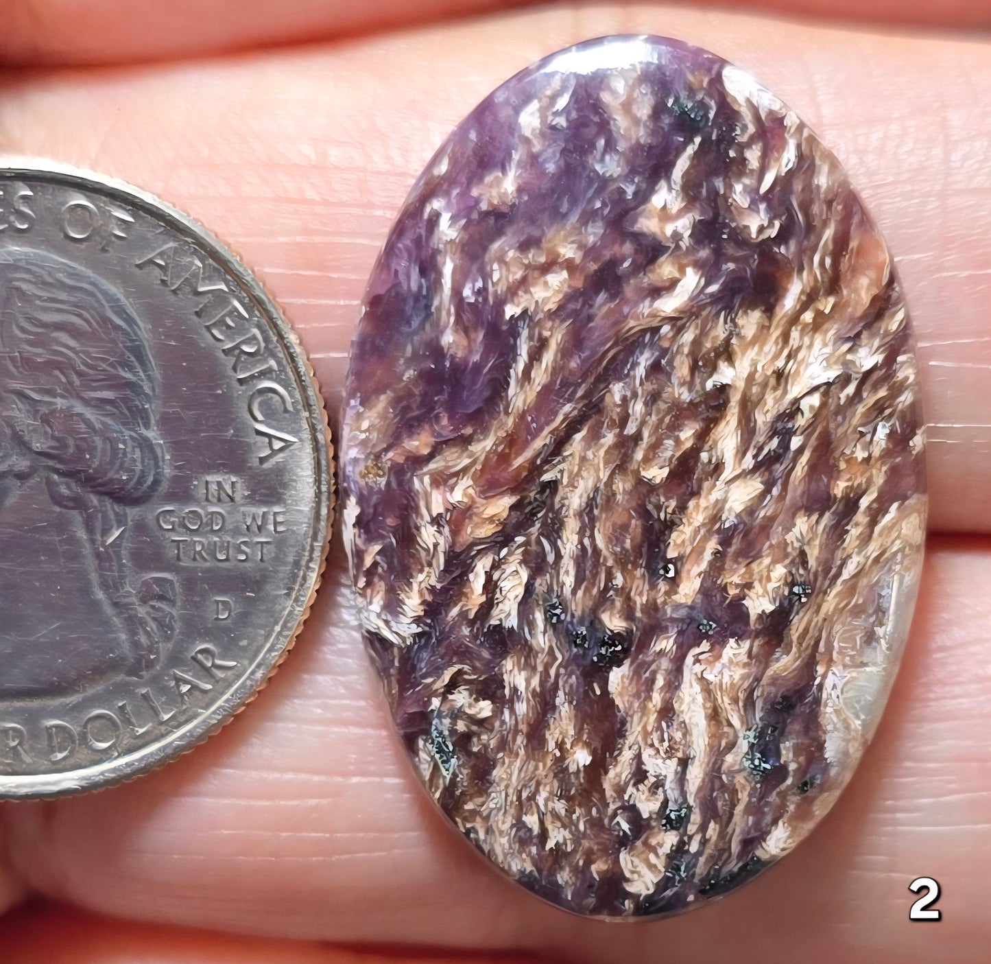 #2 Stormy Fibrous Charoite