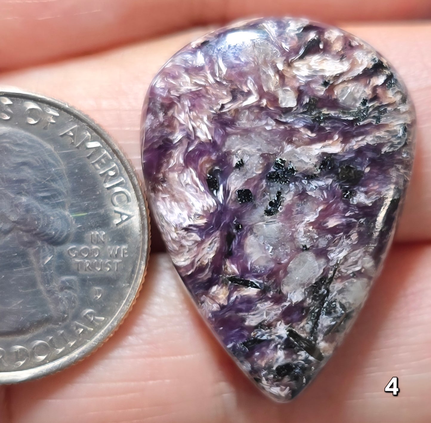 #4 Stormy Fibrous Charoite