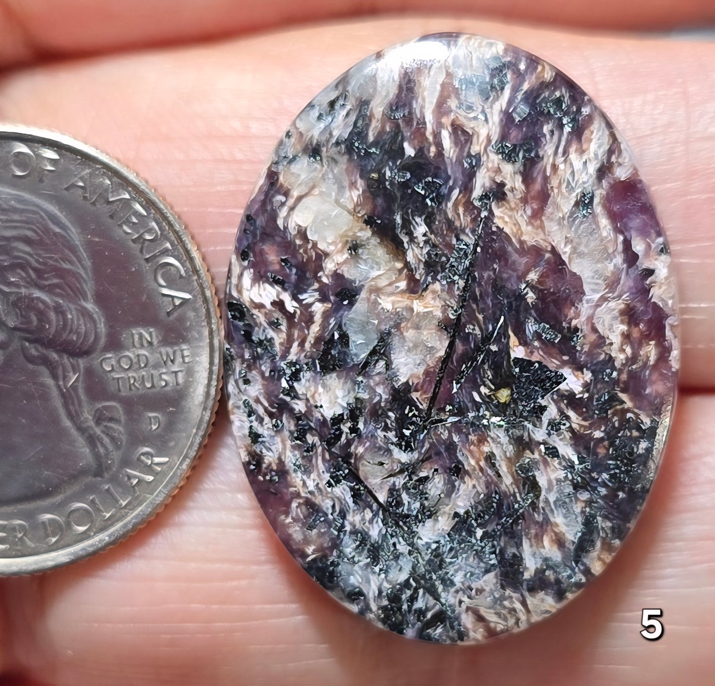 #5 Stormy Fibrous Charoite