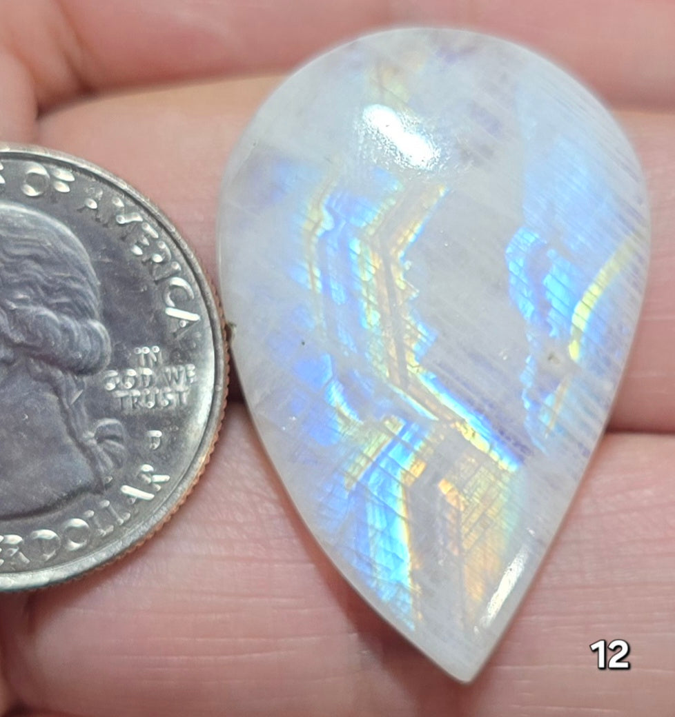 #12 Rainbow Flash Moonstone