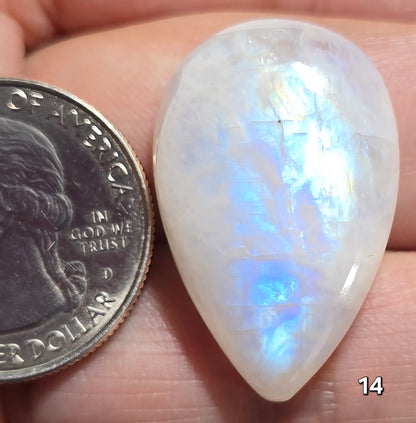 #14 Rainbow Flash Moonstone
