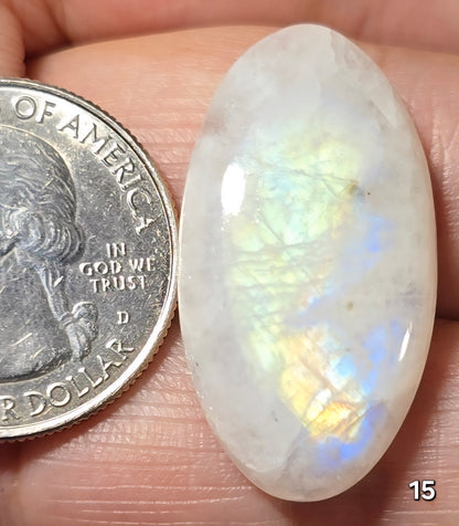 #15 Rainbow Flash Moonstone