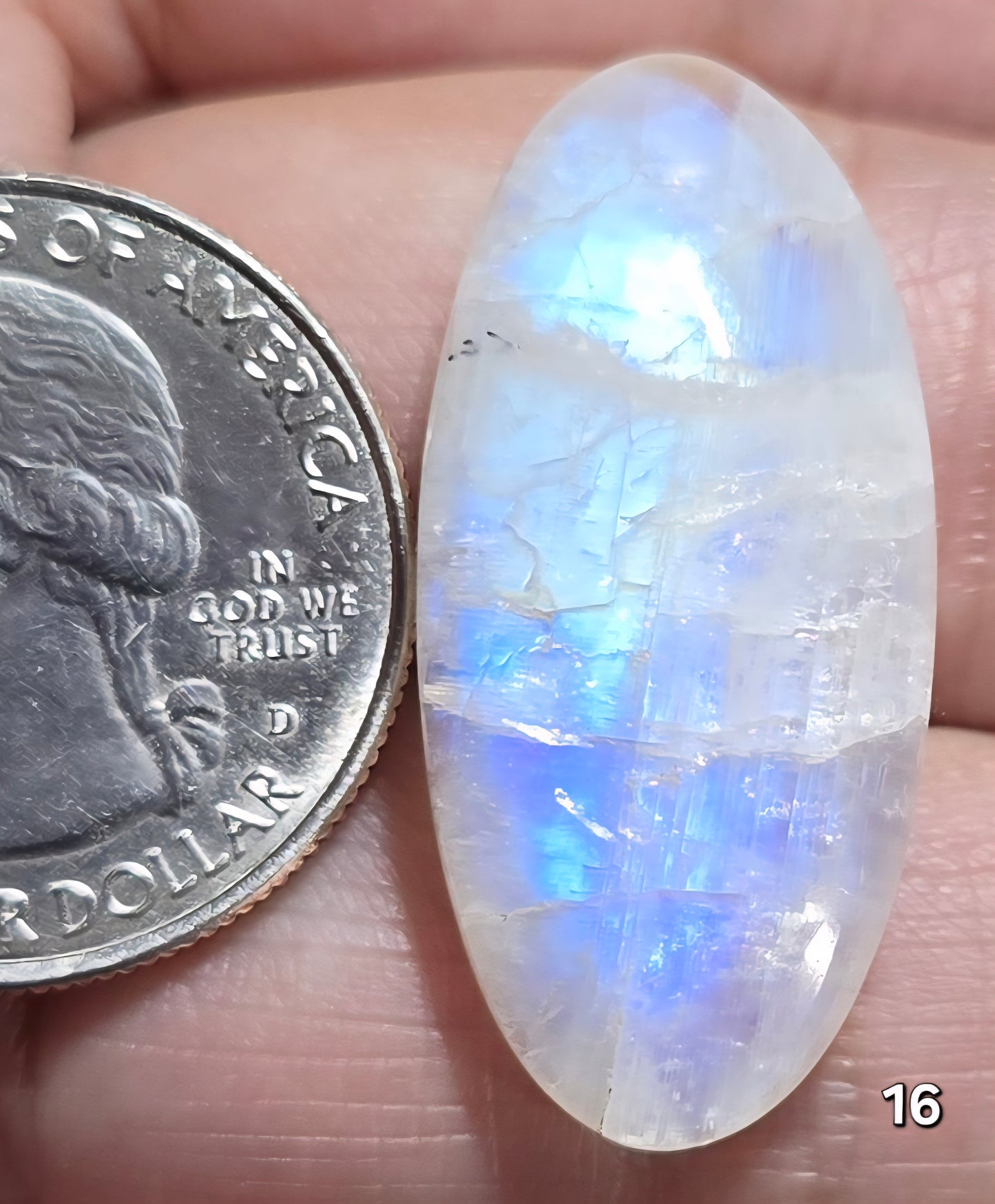 #16 Rainbow Flash Moonstone