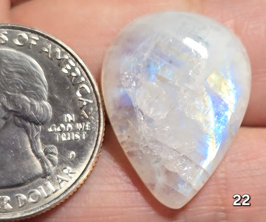 #22 Rainbow Flash Moonstone