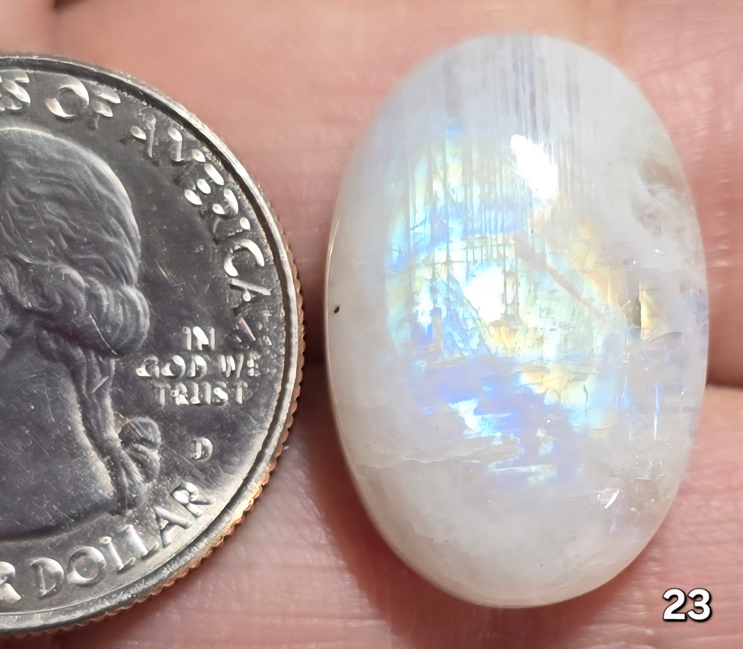 #23 Rainbow Flash Moonstone