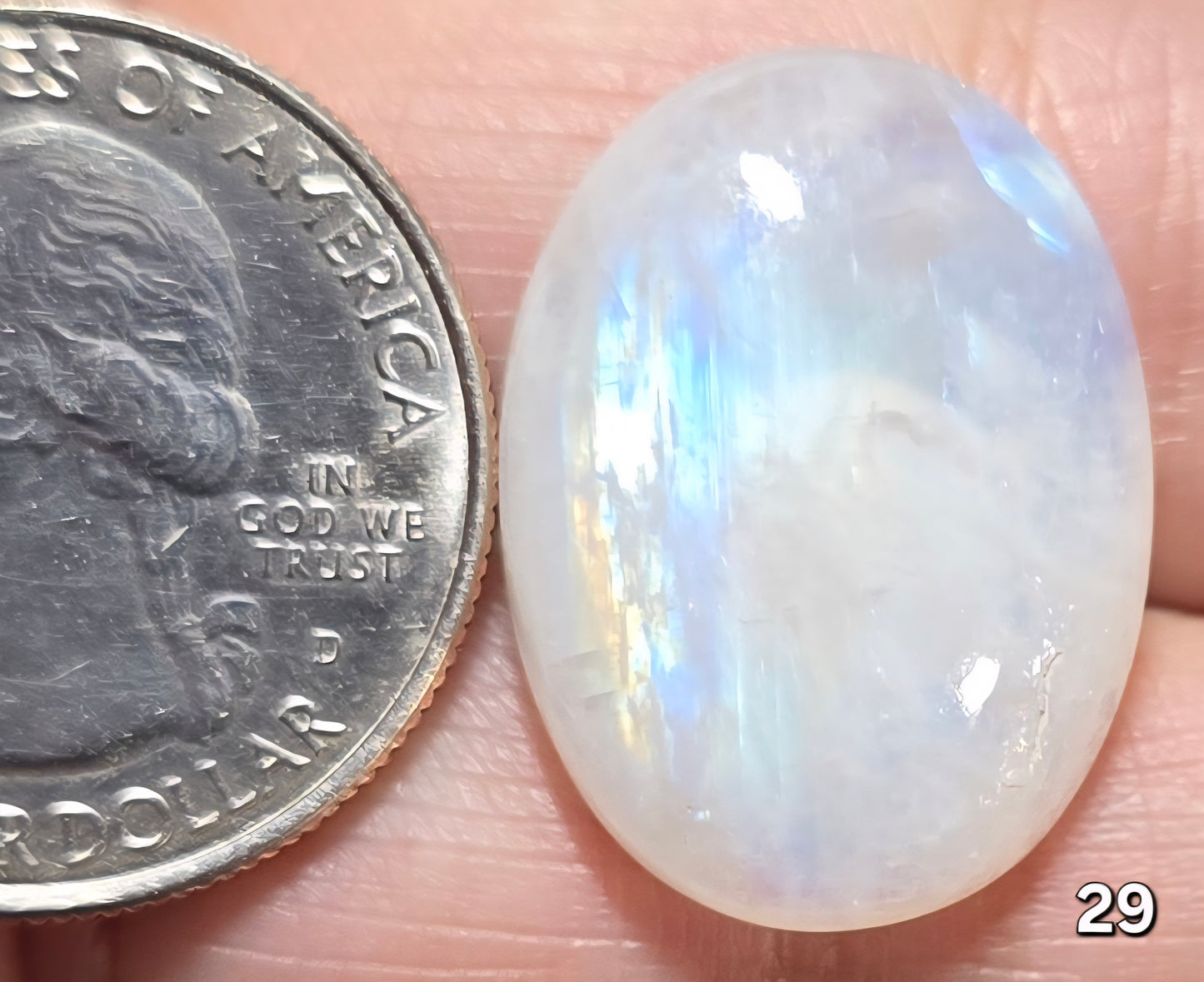 #29 Rainbow Flash Moonstone