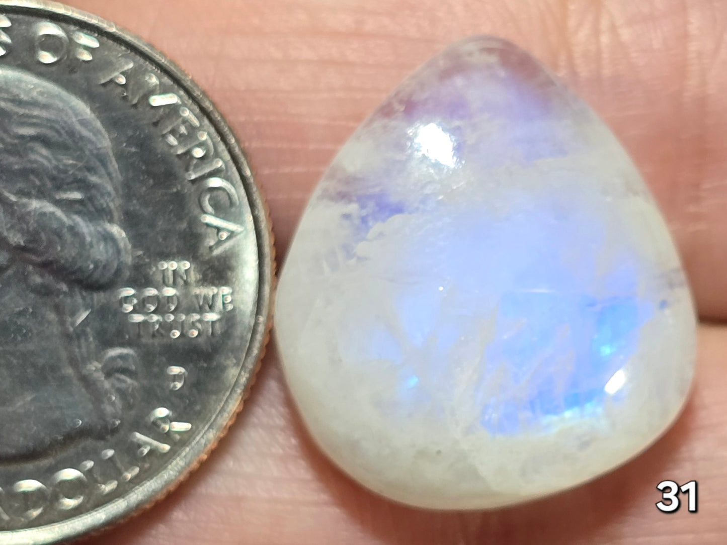 #31 Rainbow Flash Moonstone