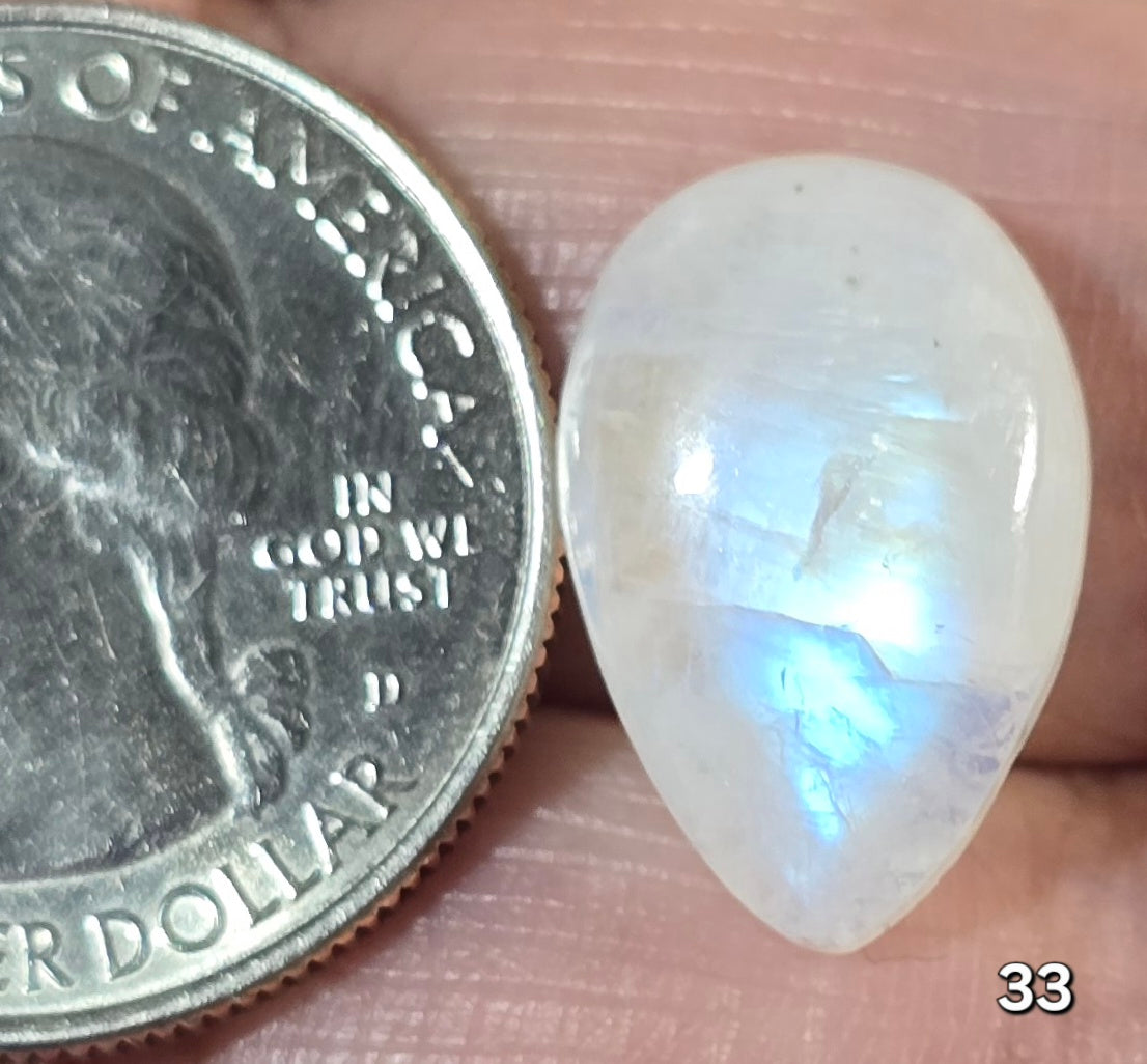 #33 Rainbow Flash Moonstone