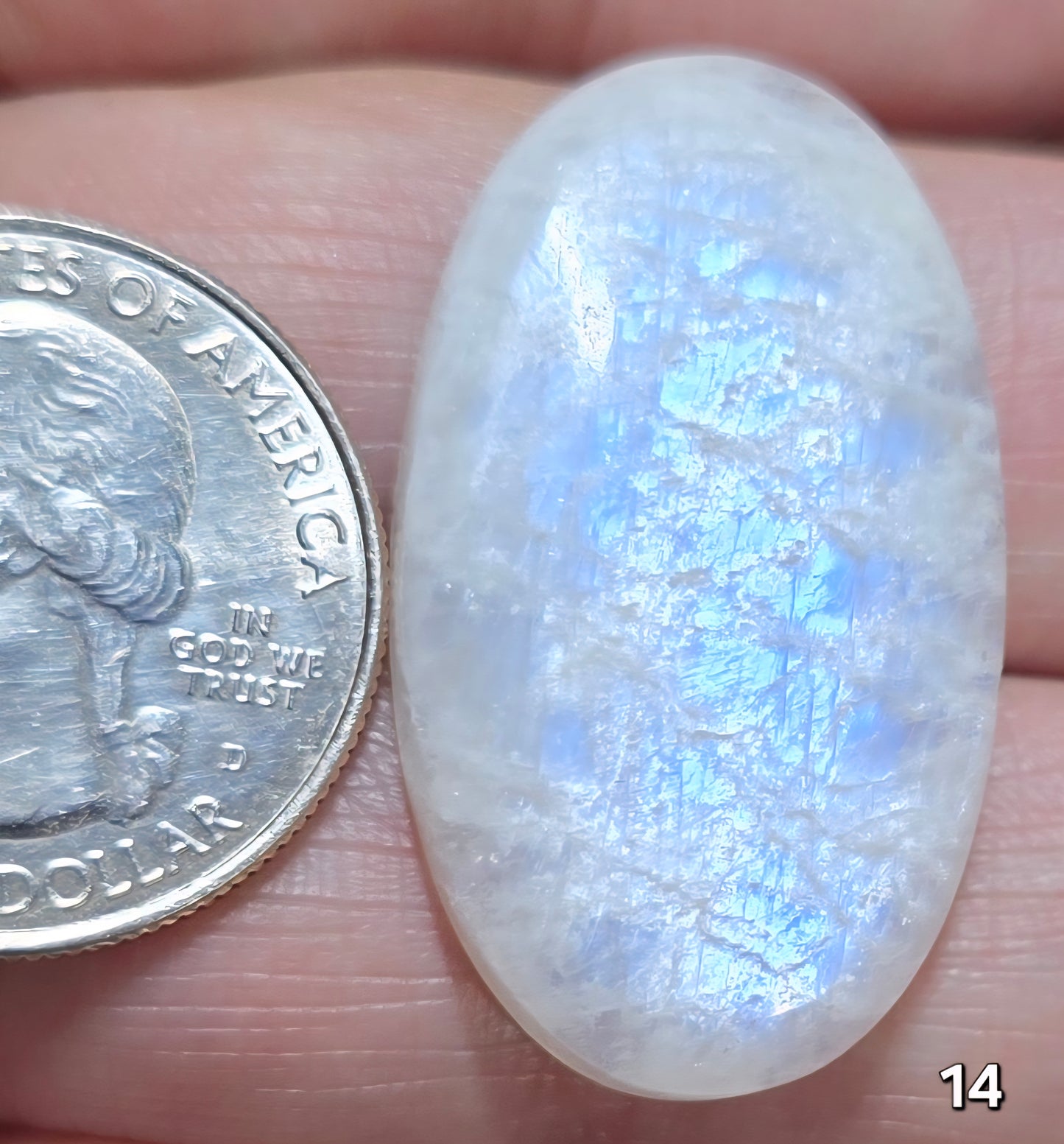 #14 Blue Flash Moonstone