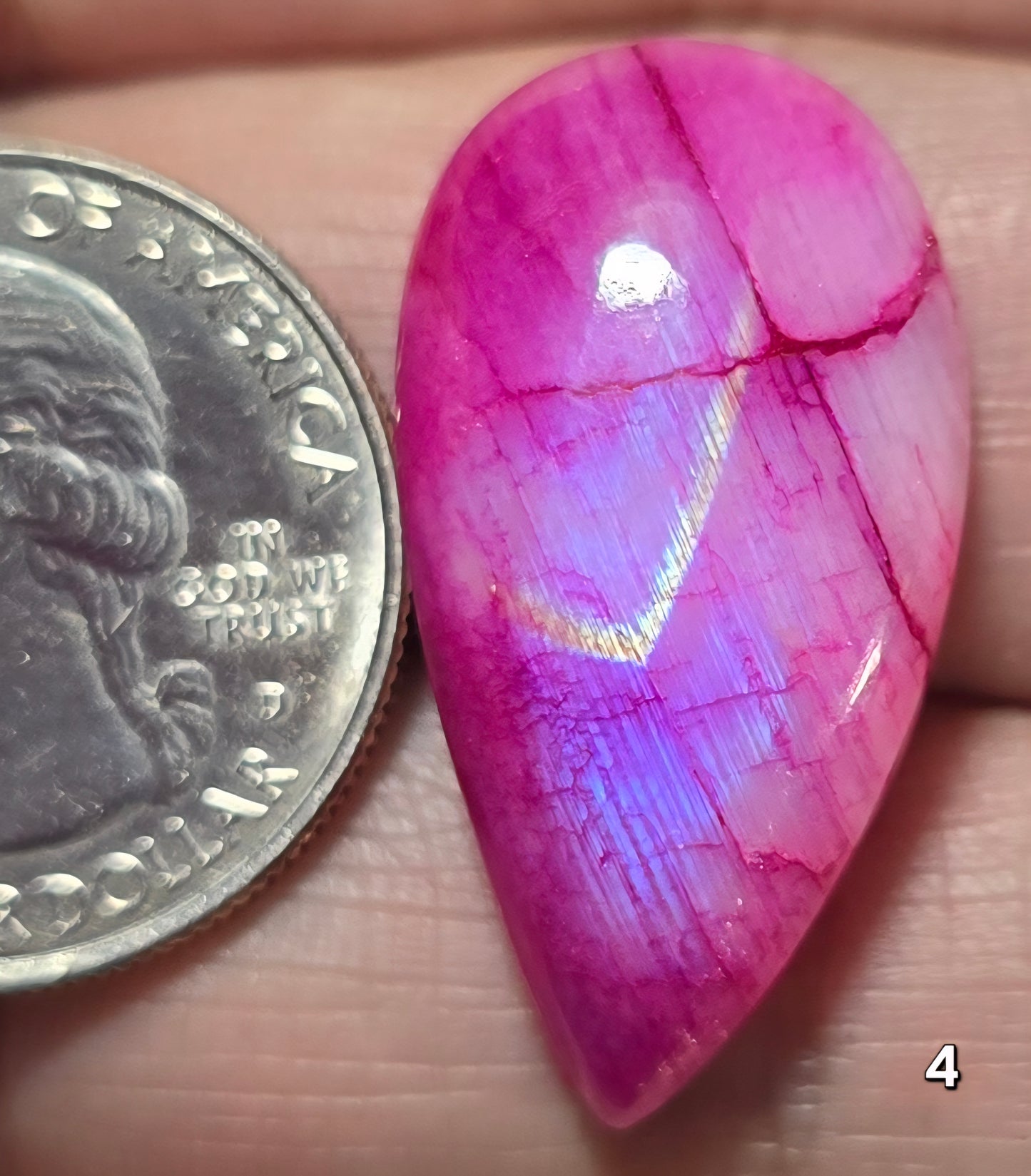 #4 Pink Dyed Moonstone