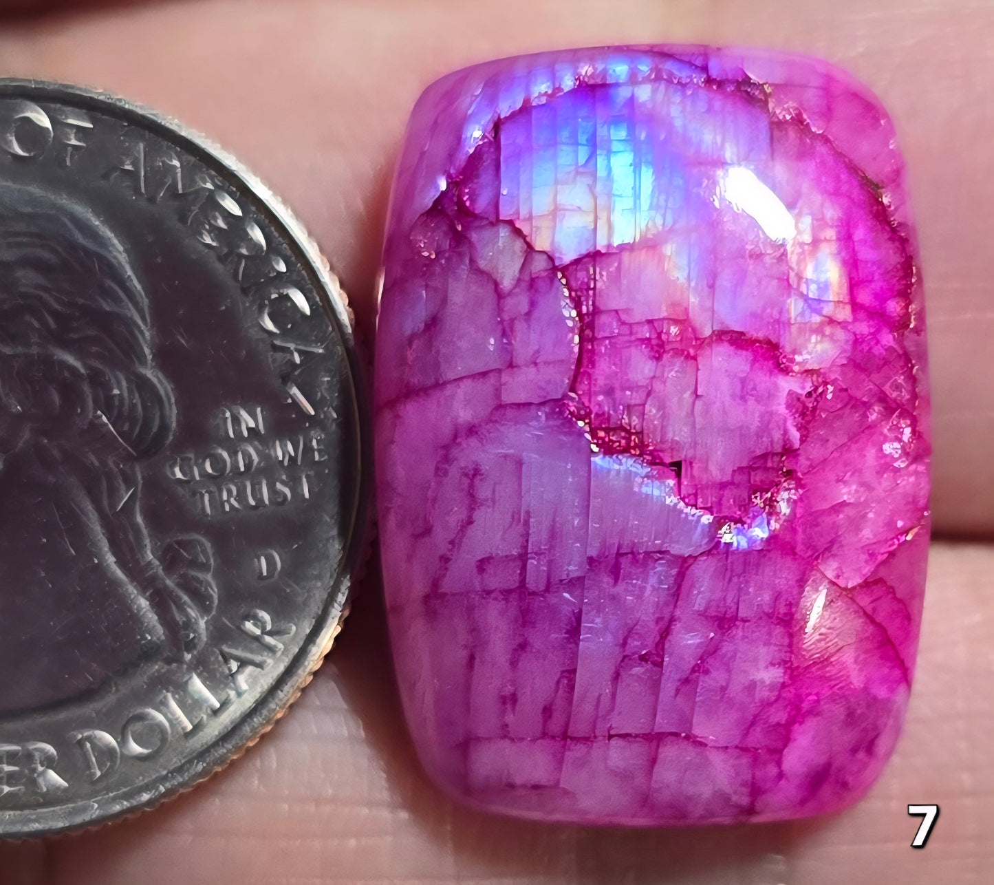 #7 Pink Dyed Moonstone