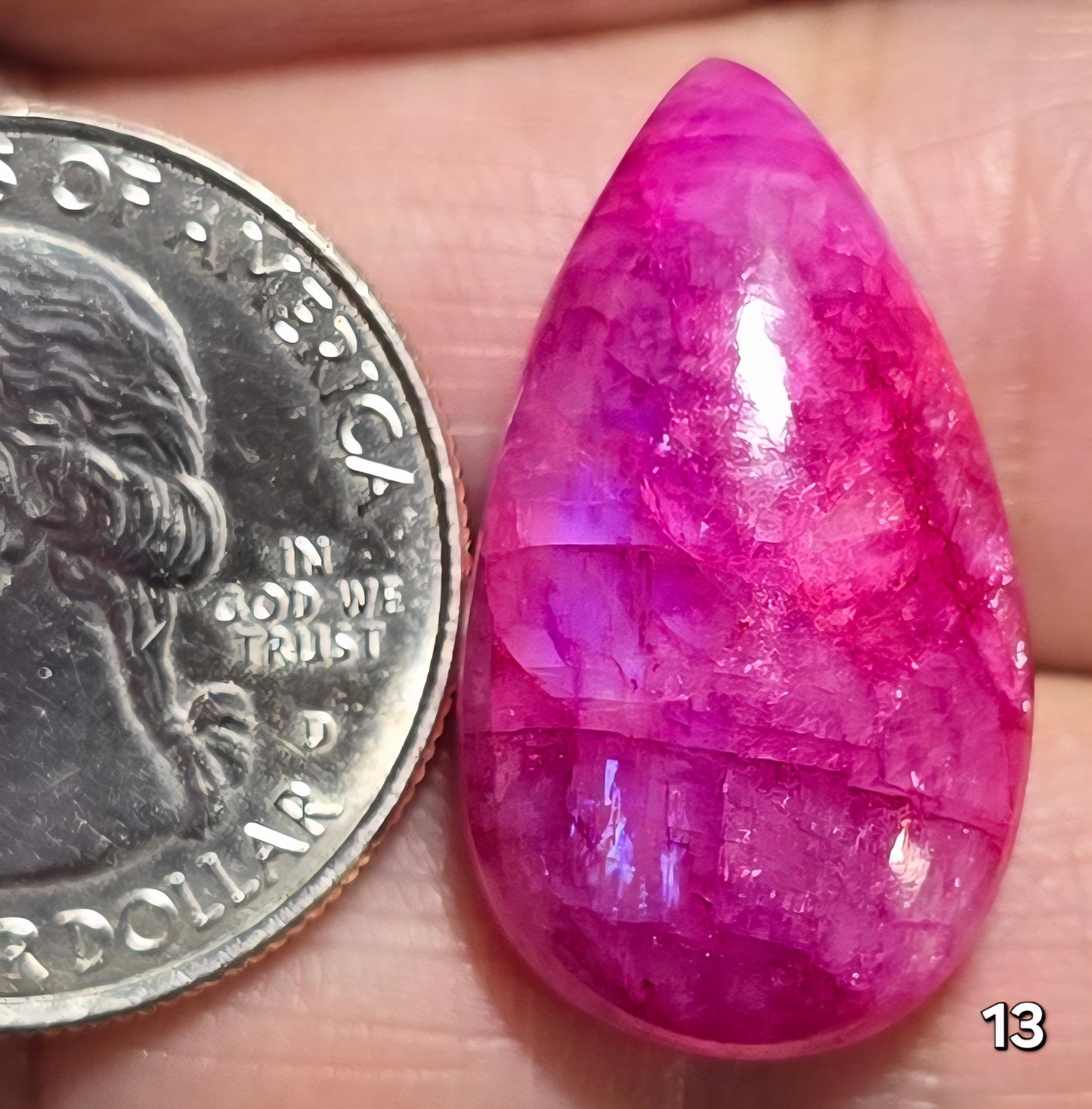 #13 Pink Dyed Moonstone