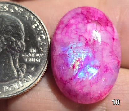 #18 Pink Dyed Moonstone