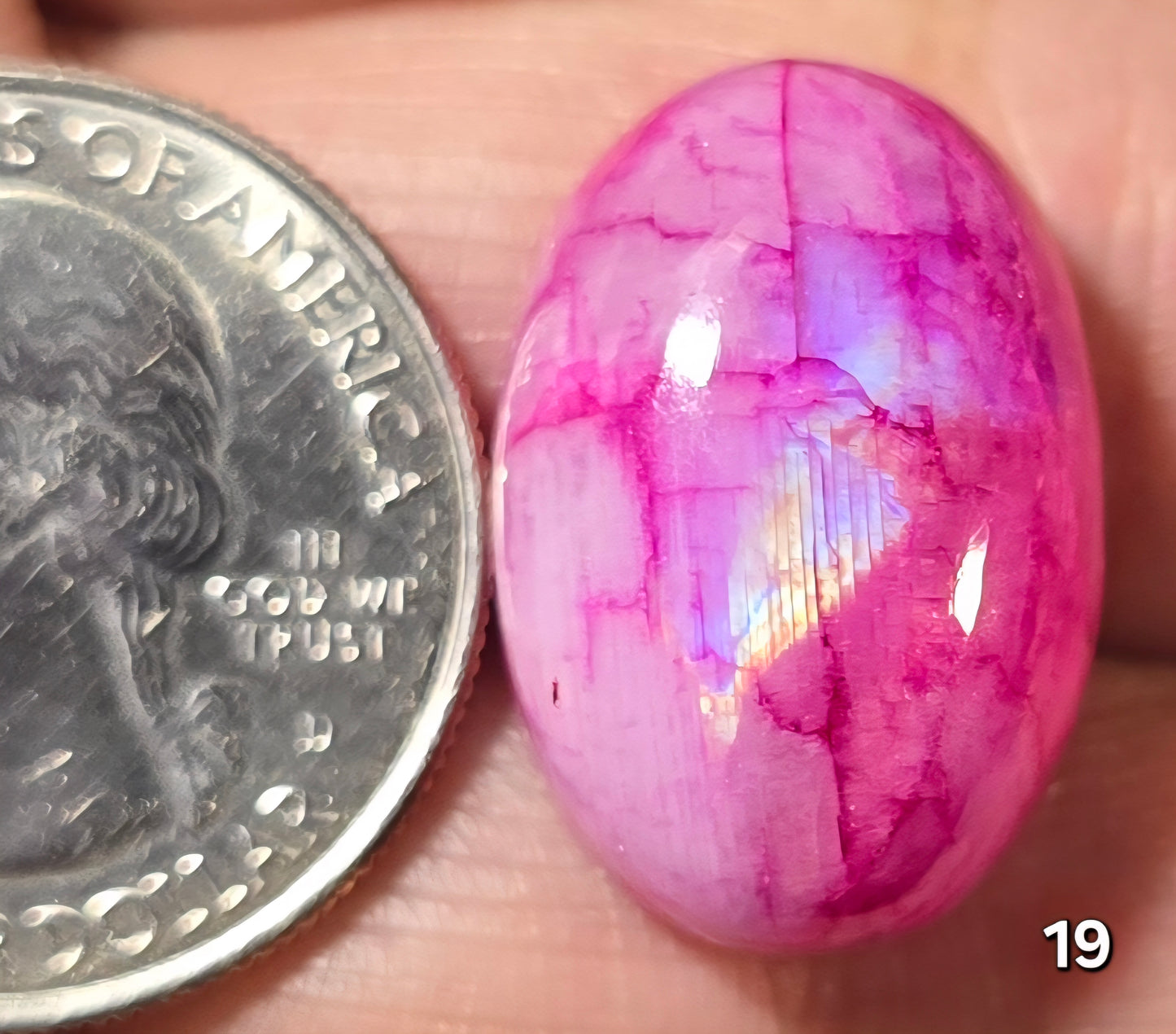 #19 Pink Dyed Moonstone