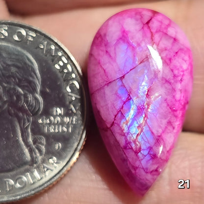 #21 Pink Dyed Moonstone