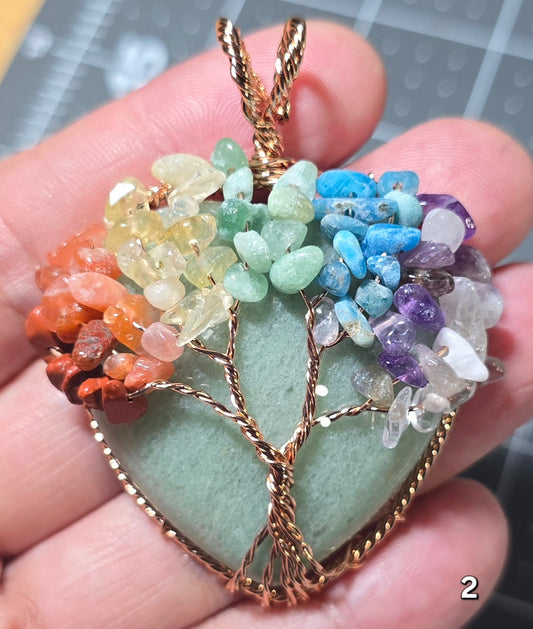 #2 Seven Chakra Tree of Life Pendant
