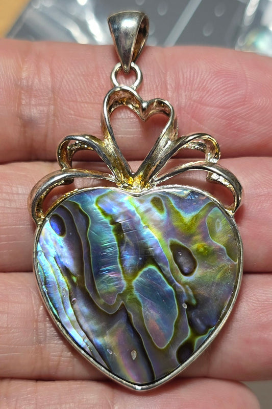 Abalone Heart Pendant