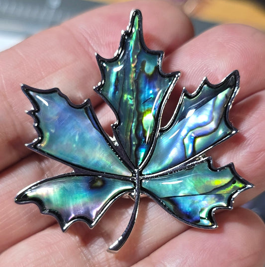 Abalone Leaves Pendant/Brooch