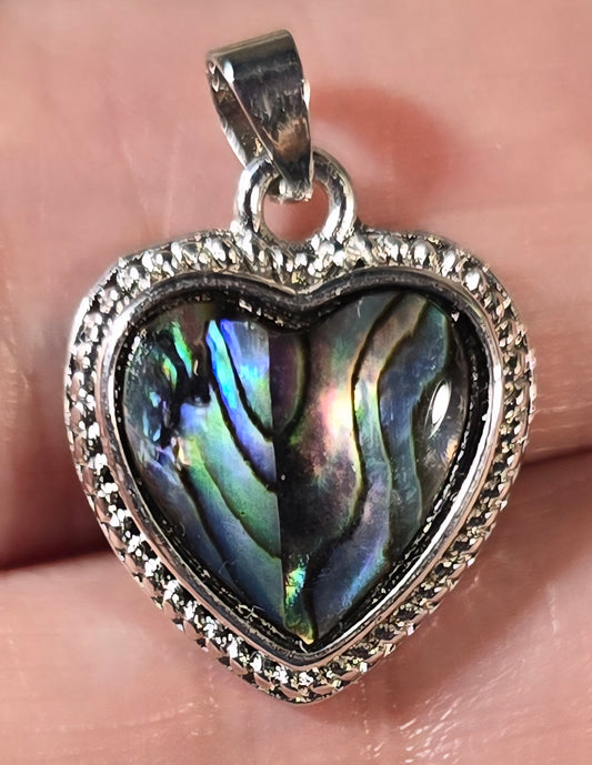 Abalone Heart Pendant