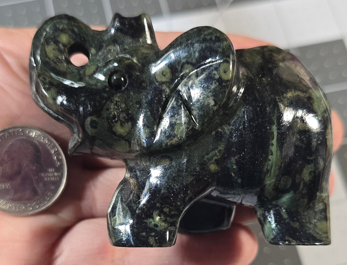 Kambaba Elephant Carving