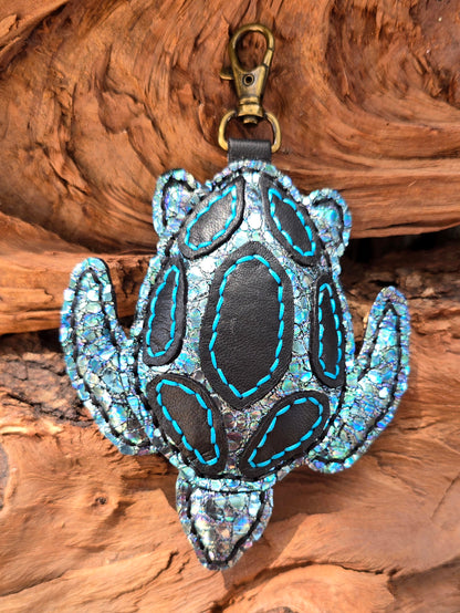 Midnight Drift Leather Turtle