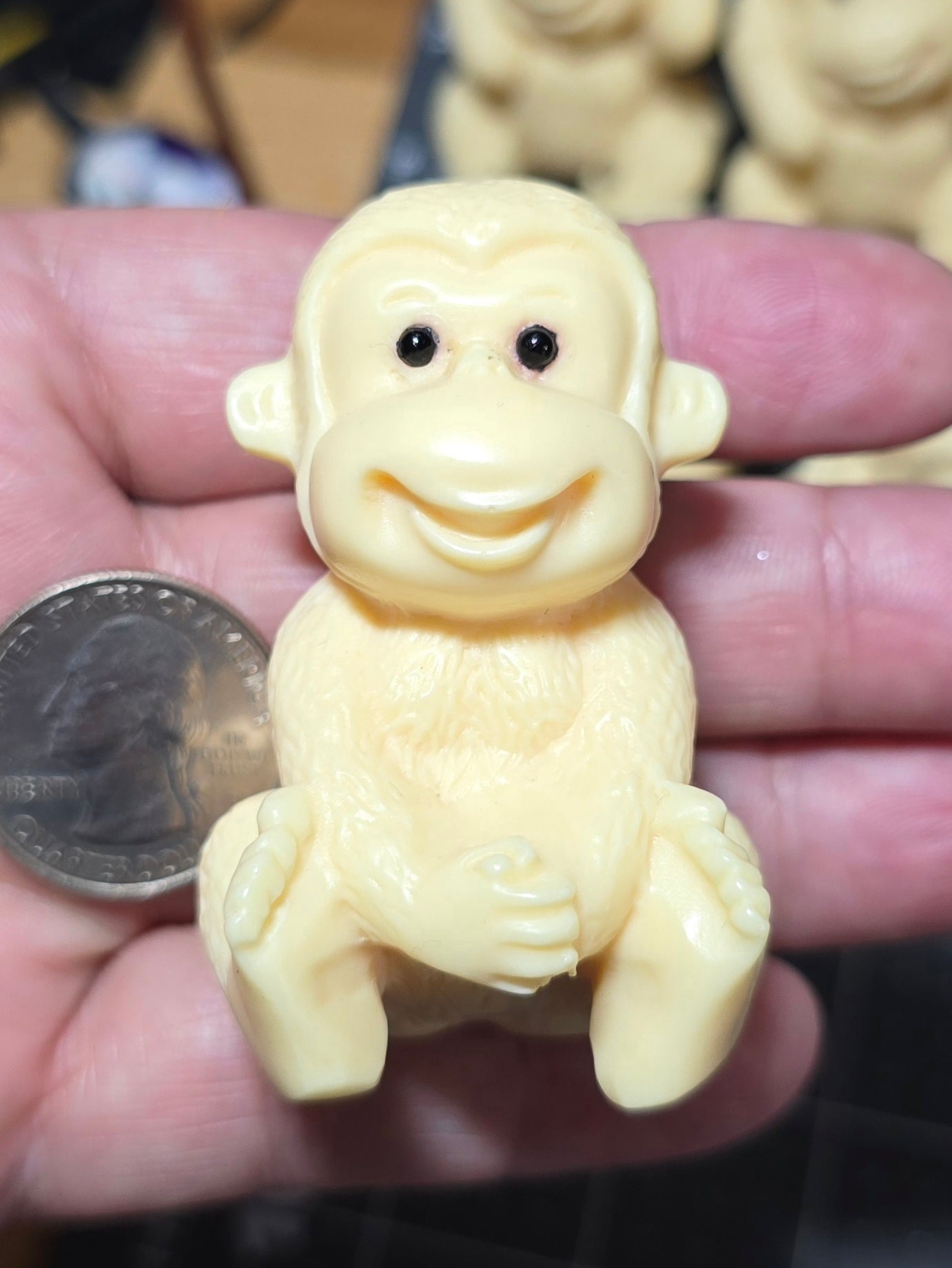 "No Evils" Monkey Carving