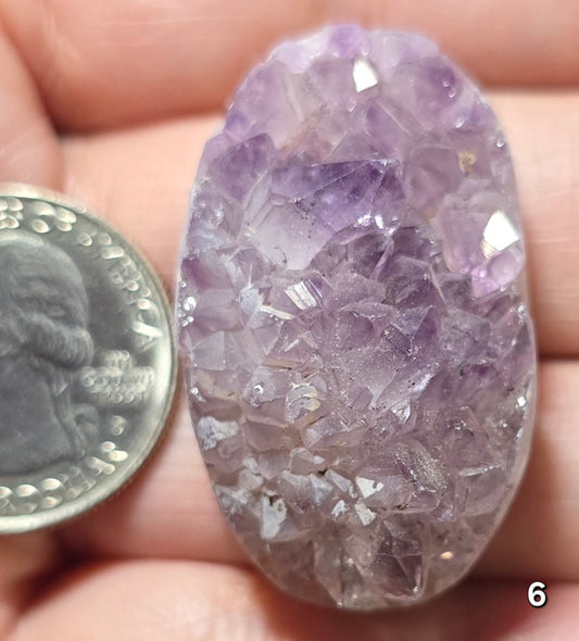 #6 Amethyst Druzy Cabochon