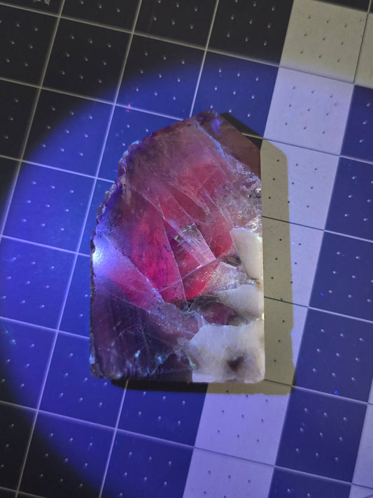 #2 Black Rose Fluorite (UV reactive)