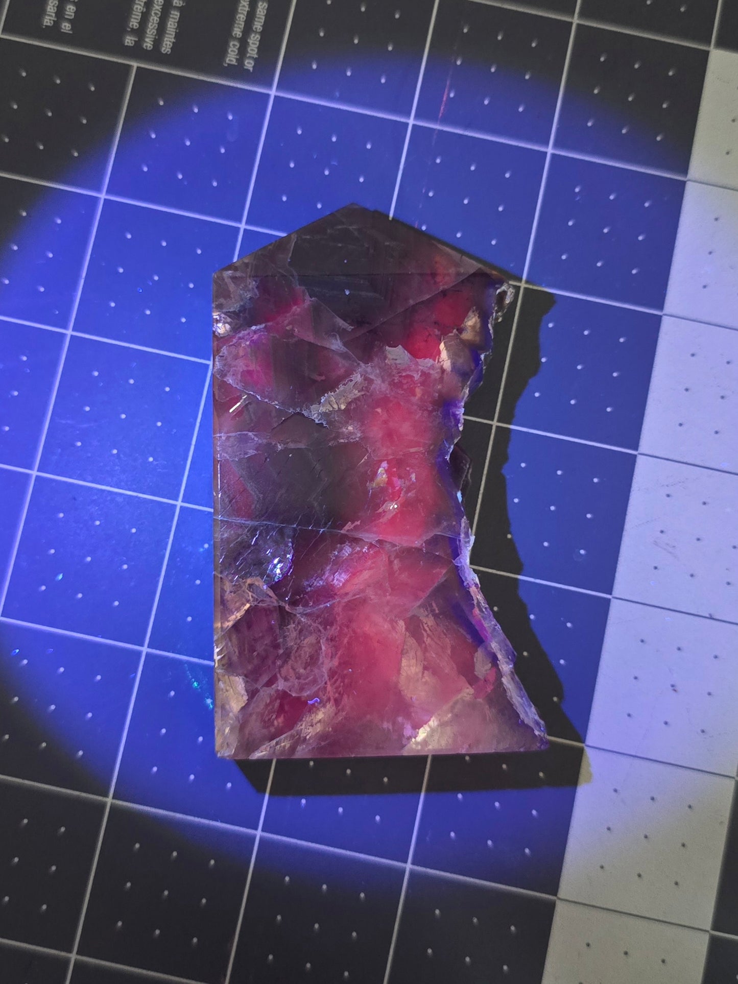 #1 Black Rose Fluorite (UV reactive)
