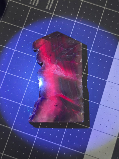 #1 Black Rose Fluorite (UV reactive)