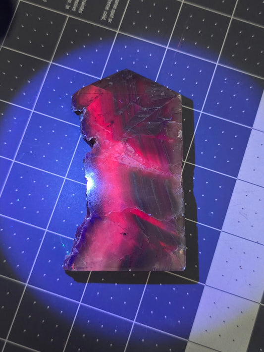 #1 Black Rose Fluorite (UV reactive)