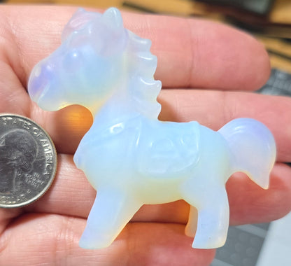 Opalite Pony Carving
