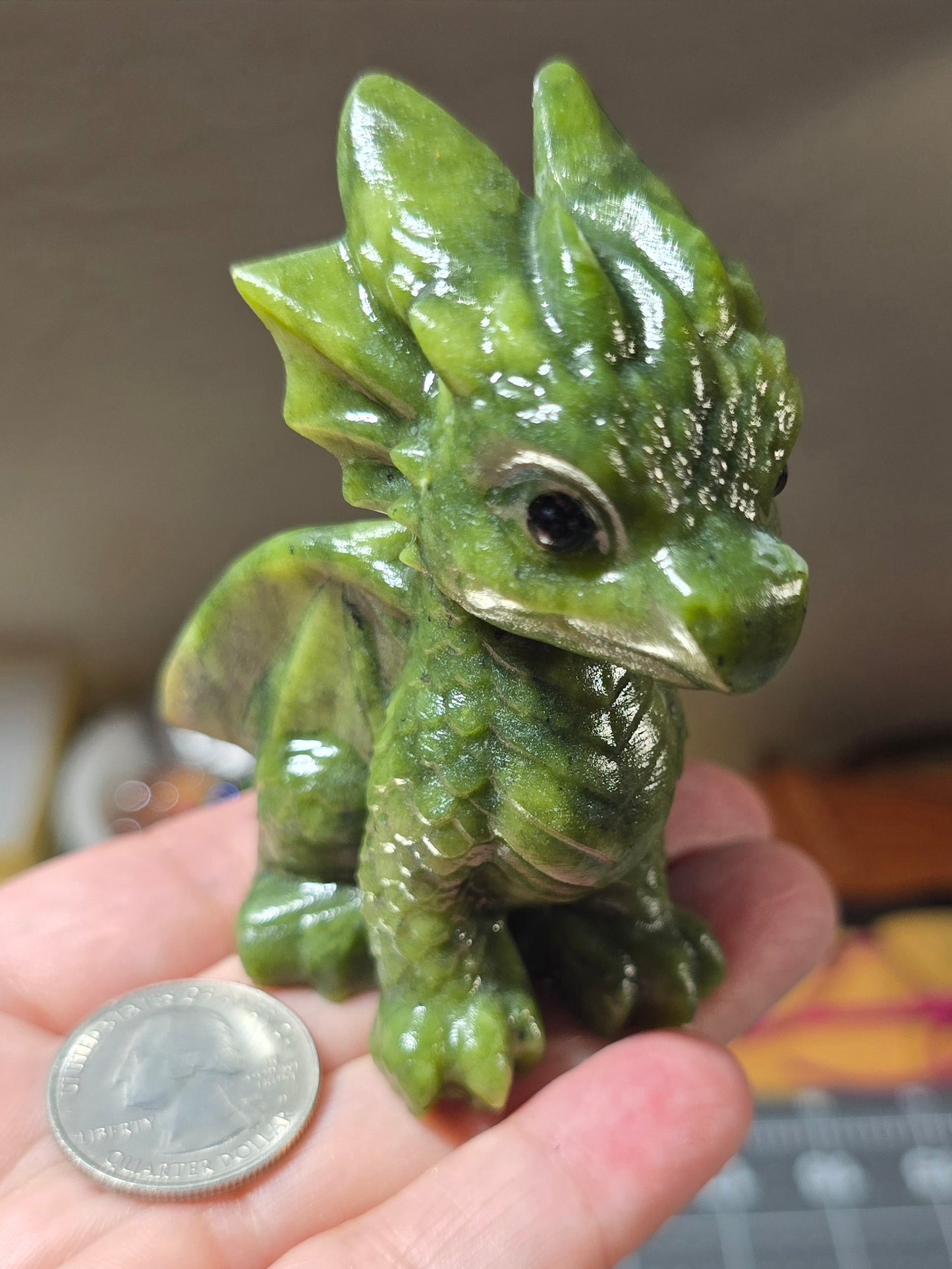 Green Jade Baby Dragon