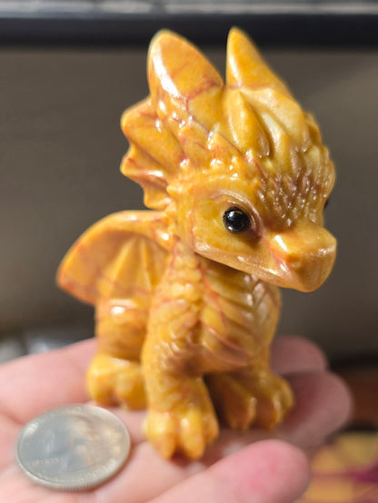Yellow Jade Baby Dragon
