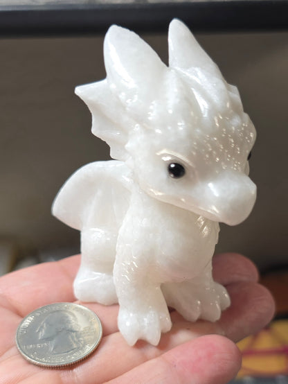 White Jade Baby Dragon