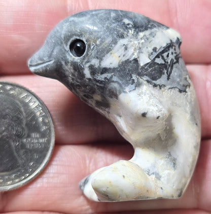Picasso Jasper Dolphin Carving