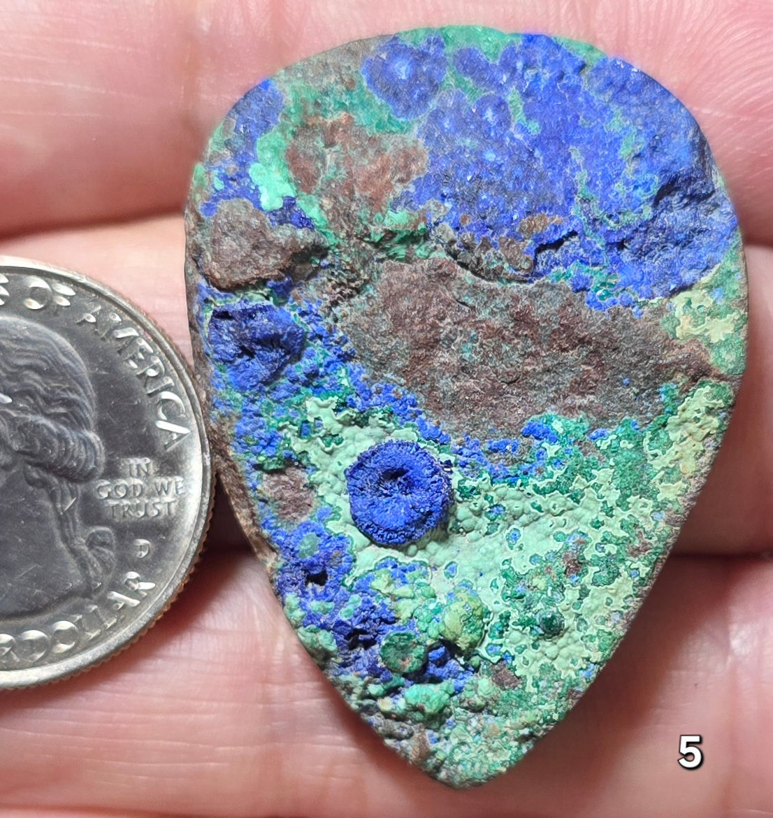 #5 Azurite Malachite Druzy